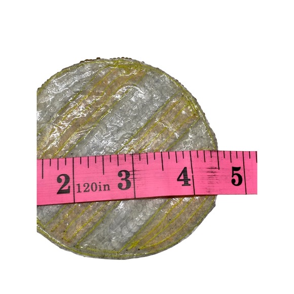 Vintage Sequined Beaded Christmas Round Ornament Hand Made Stockings, Garments - Picture 4 of 4